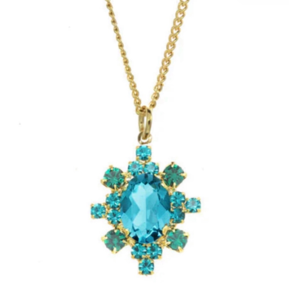 NWOT TOVA Mayra Necklace In Green
